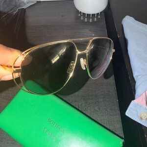 Bottega Veneta 61mm pilot sunglasses